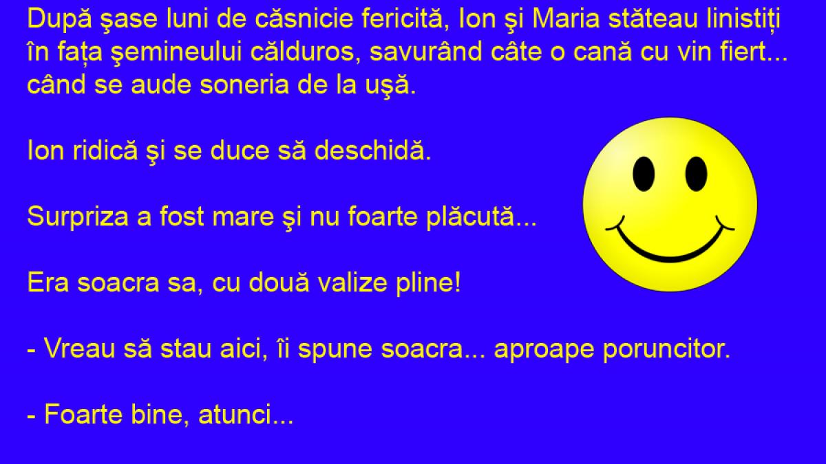 BANCUL ZILEI. Cerere și ofertă, în relația ginere-soacră