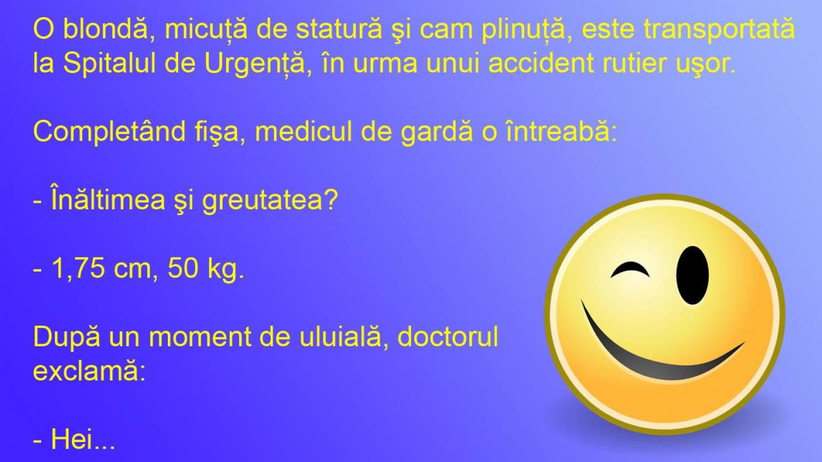 BANCUL ZILEI: Minciuna are picioare scurte, pe patul de spital!