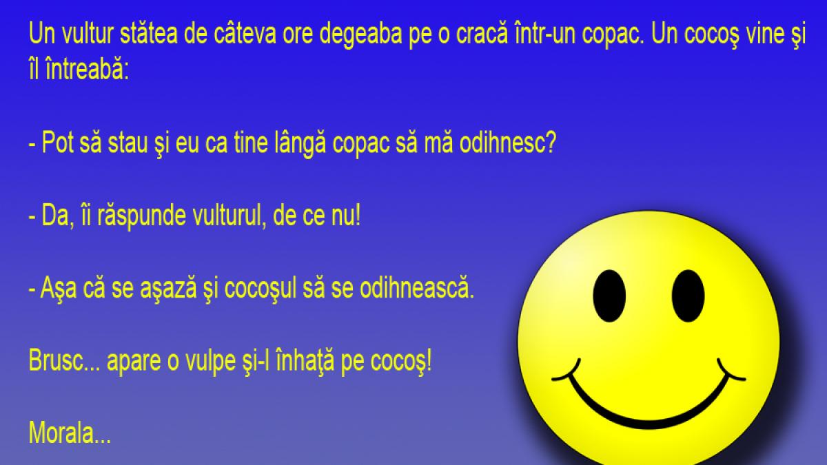 BANCUL ZILEI: Cocoşul, vulturul şi vulpea... un "menage a trois" nereuşit!