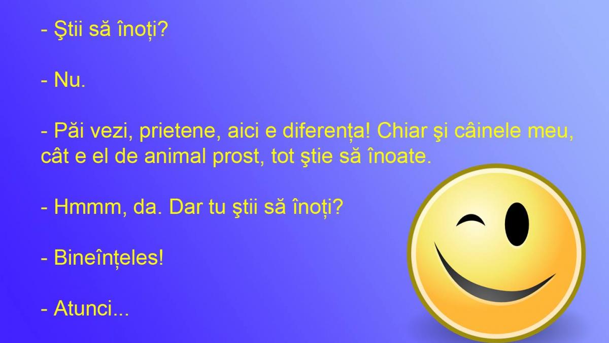 BANCUL ZILEI: Diferenţa dintre un câine şi stăpânul său 