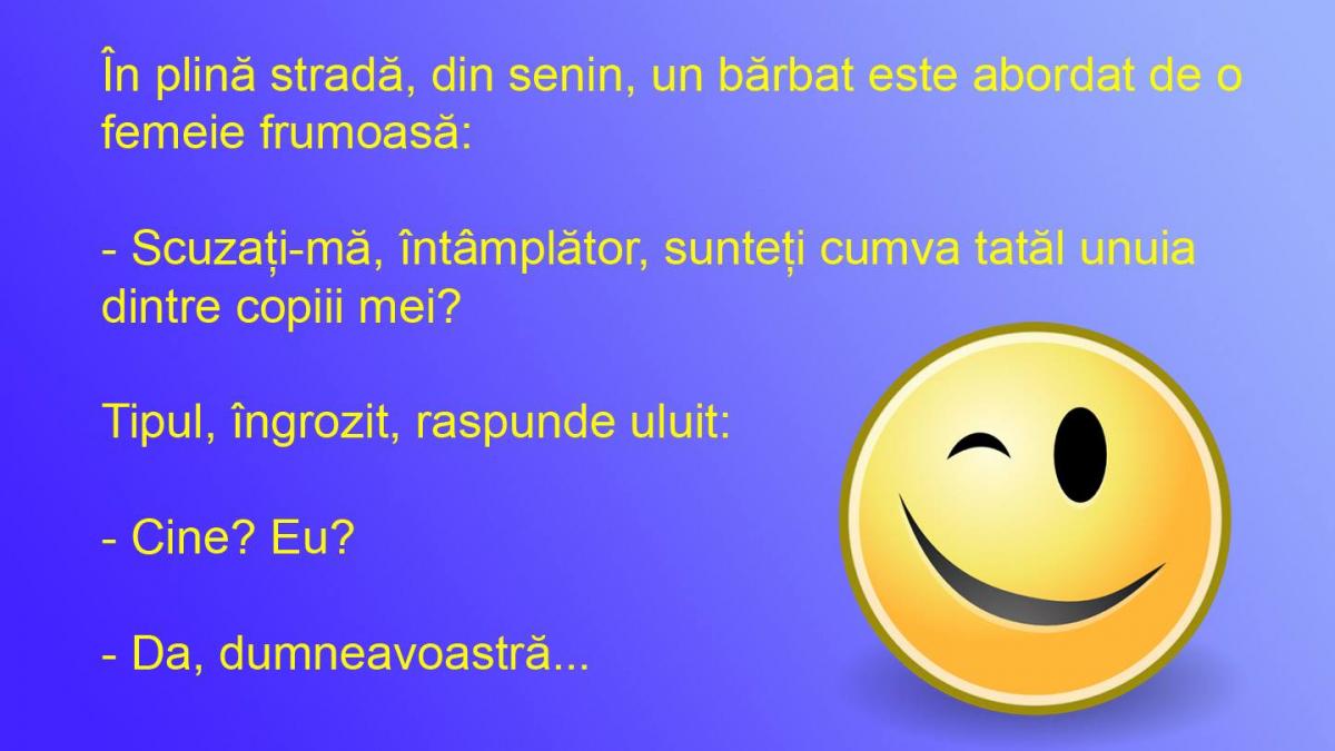 BANCUL ZILEI: Păcatele tinereţii n-au legătură cu cele din prezent