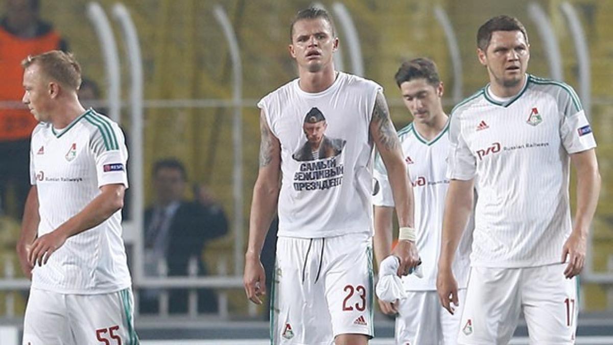 Tarasov, amendat cu 5.000 de euro pentru că a arătat un tricou cu imaginea lui Putin la un meci din Liga Europa