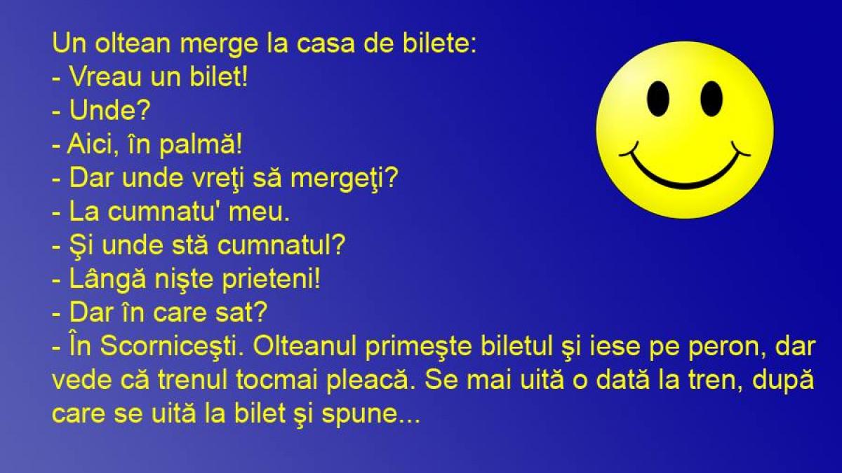 BANCUL ZILEI: Olteanul şi gara, biletul şi plecarea