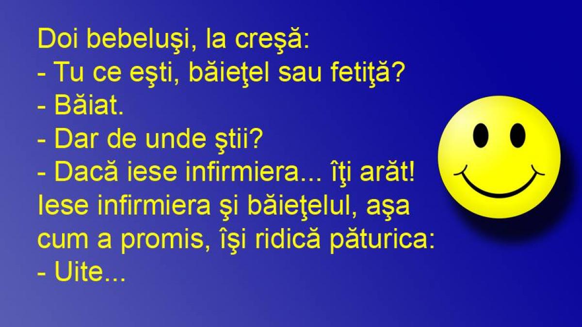 BANCUL ZILEI: Dilemă existenţială, la creşă