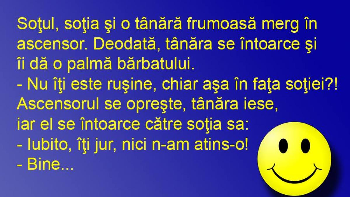 BANCUL ZILEI: Într-un lift cu două femei şi un bărbat, orice e posibil!