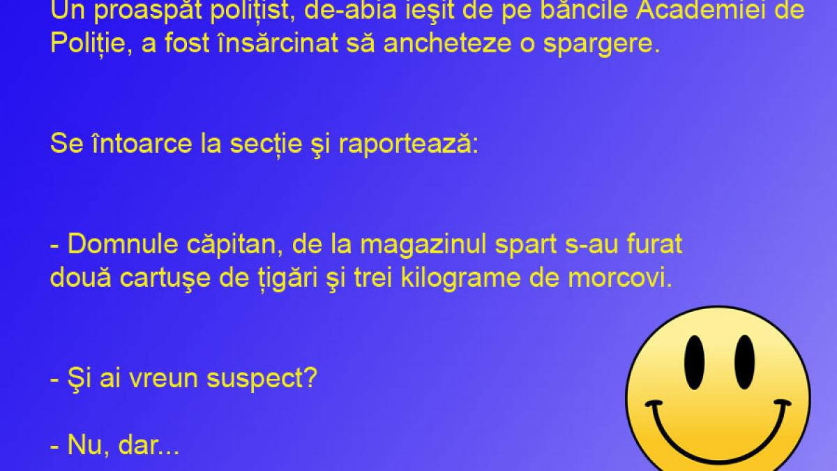 BANCUL ZILEI: Portretul robot al unui infractor dibace 
