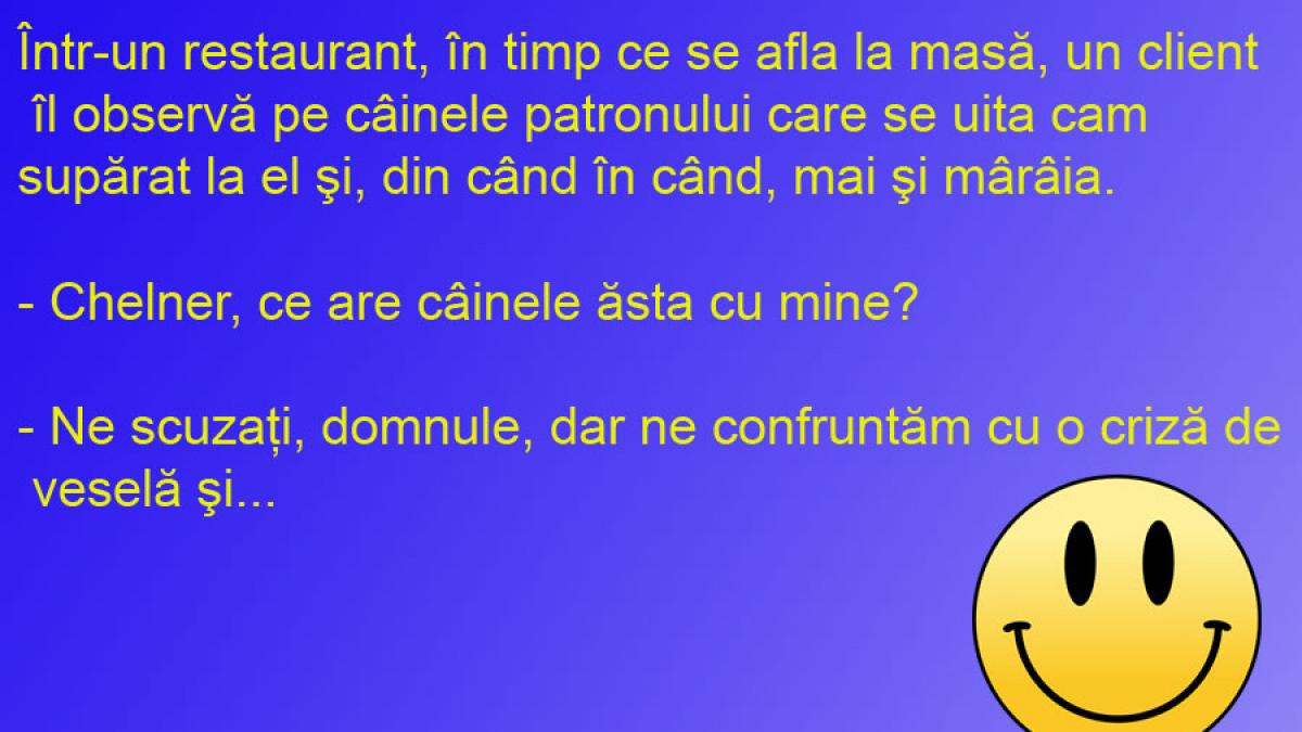 BANCUL ZILEI: Câinele de pază al restaurantului