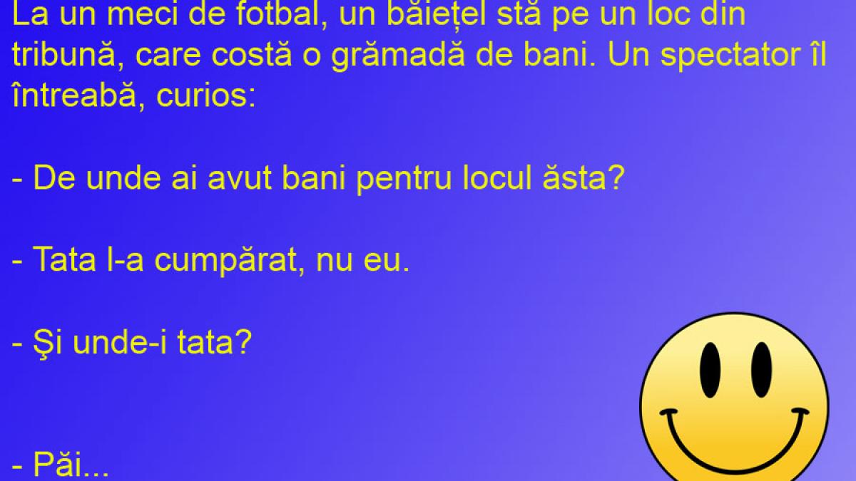 BANCUL ZILEI: Tată şi fiu... microbişti, dar pe rând!