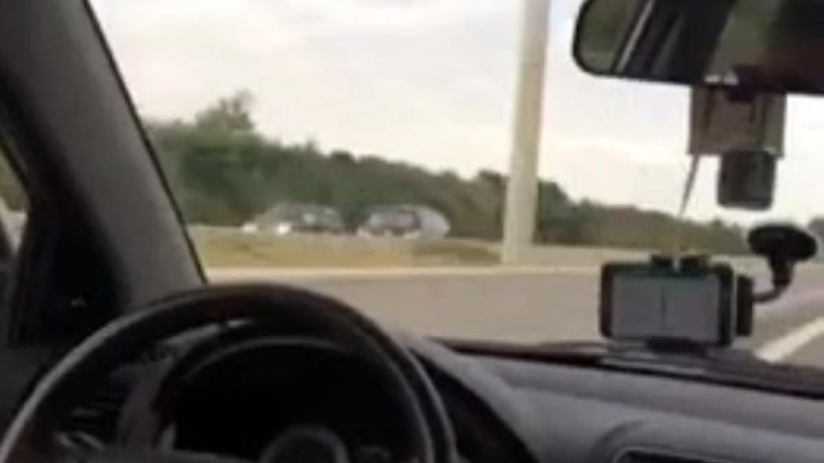 video accident cumplit pe o autostrada din belgia