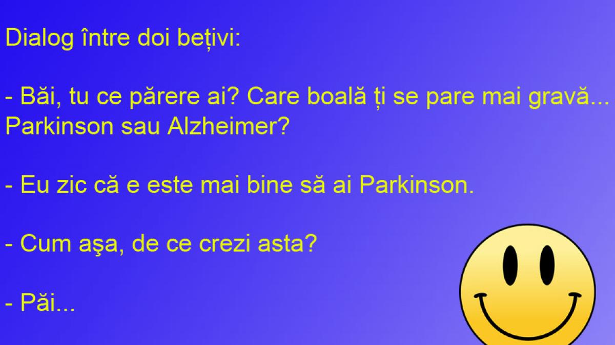 BANCUL ZILEI: Orice boală ar avea, pentru beţivi e important să bea!