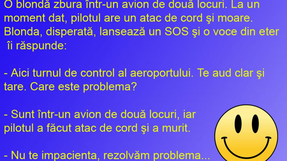 BANCUL ZILEI: Blonda-i blondă... şi-n faţa morţii!