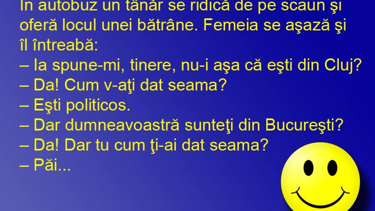 BANCUL ZILEI: Diferenţa dintre un clujean şi un bucureştean