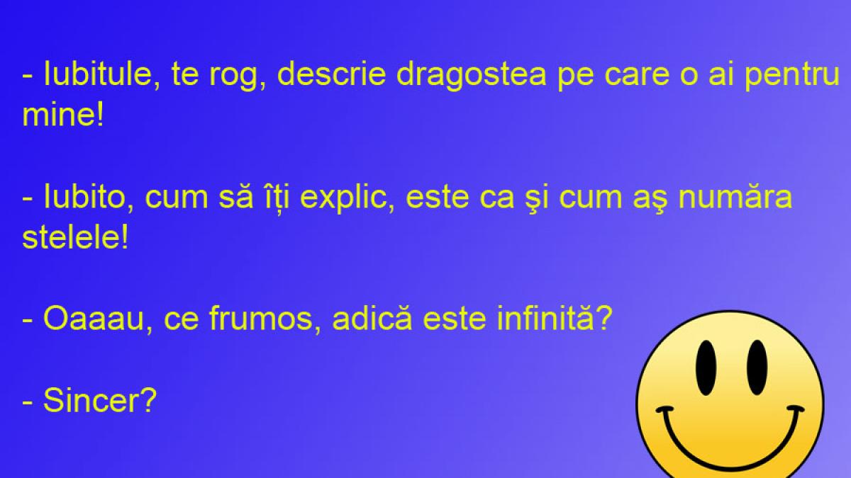 BANCUL ZILEI: Declaraţie de dragoste astronomică, concluzie catastrofică