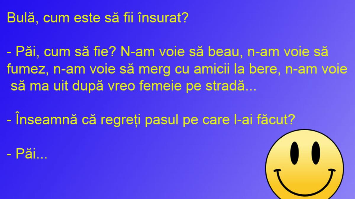 BANCUL ZILEI: Bulă s-a însurat cu armata