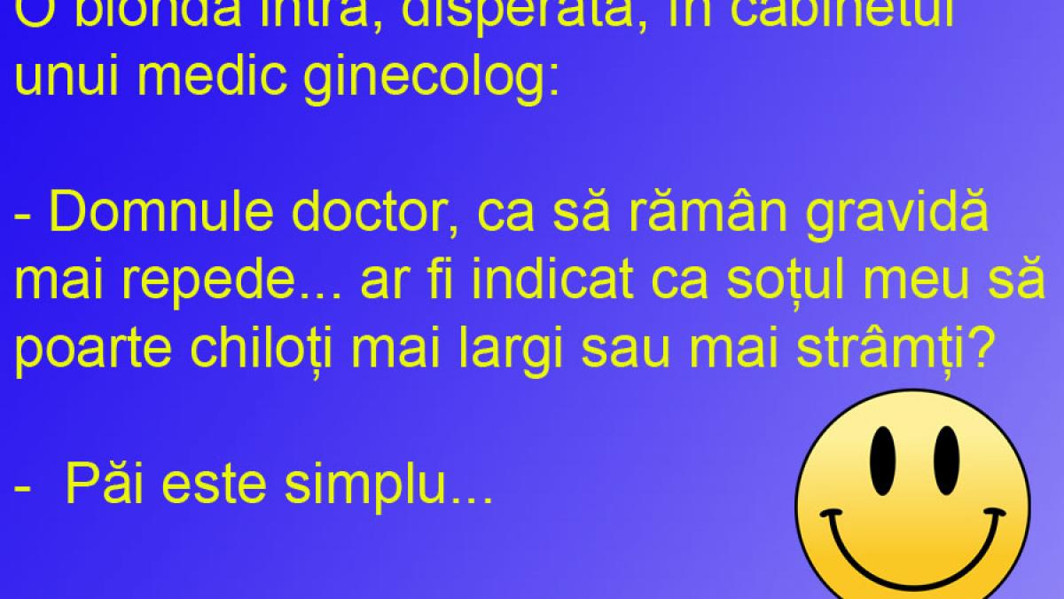 BANCUL ZILEI: O blondă află cum se rămâne gravidă! Nu e cum îşi închipuia