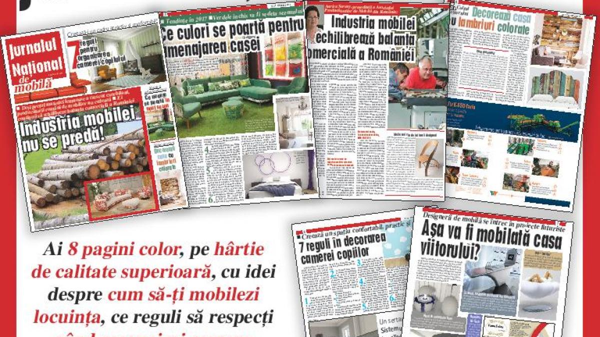 Jurnalul Naţional de mobilă, o surpriză pentru cititori