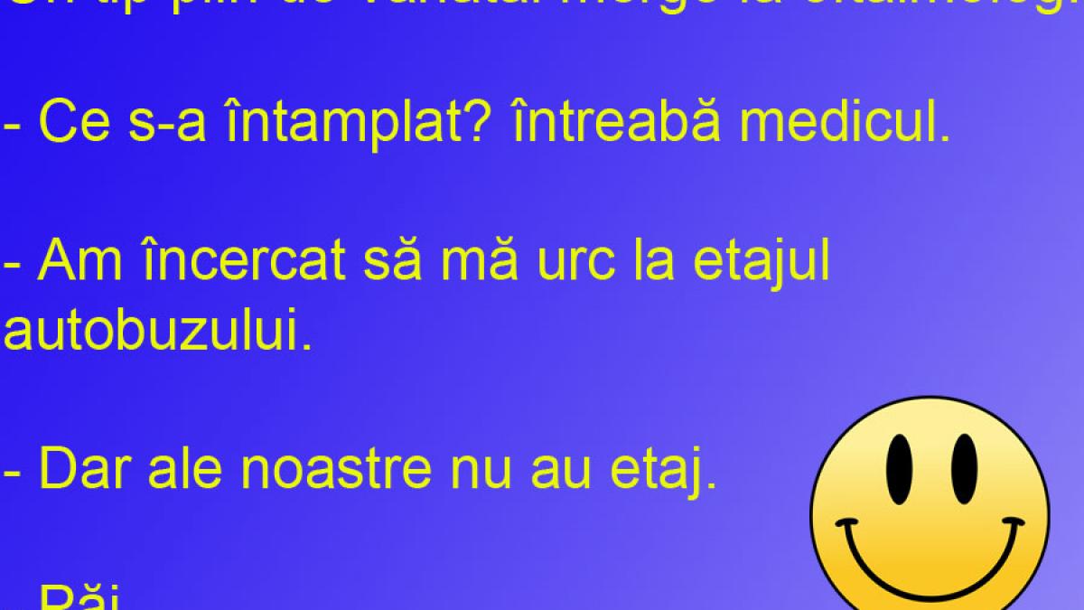 BANCUL ZILEI: S-a dus la oftalmolog cu autobuzul, ca sa sesizeze abuzul