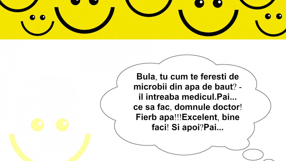 BANCUL ZILEI: Bula are scut pentru microbii din apa de baut