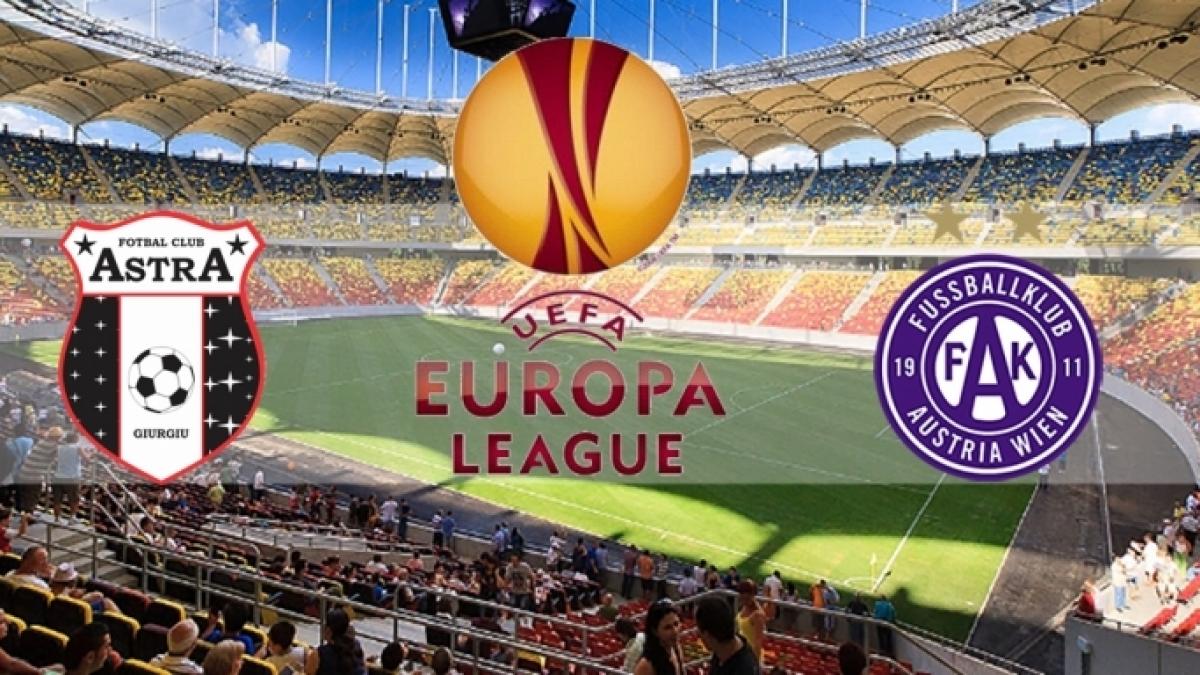 EUROPA LEAGUE. Astra Giurgiu, învinsă la Bucureşti de Austria Viena cu 3-2