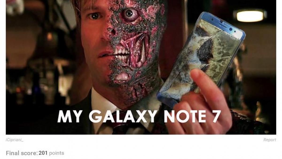 Cele mai bune glume pe seama Samsung Galaxy Note 7