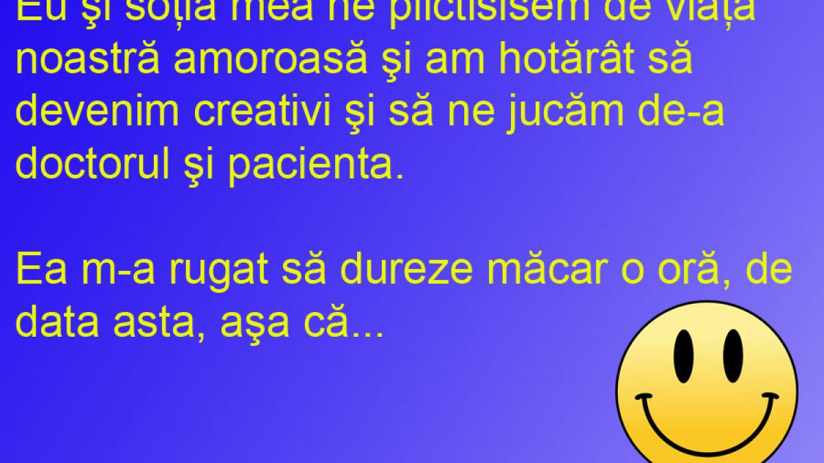 BANCUL ZILEI: Viaţa sentimentală... condimentată cu trusa medicală!