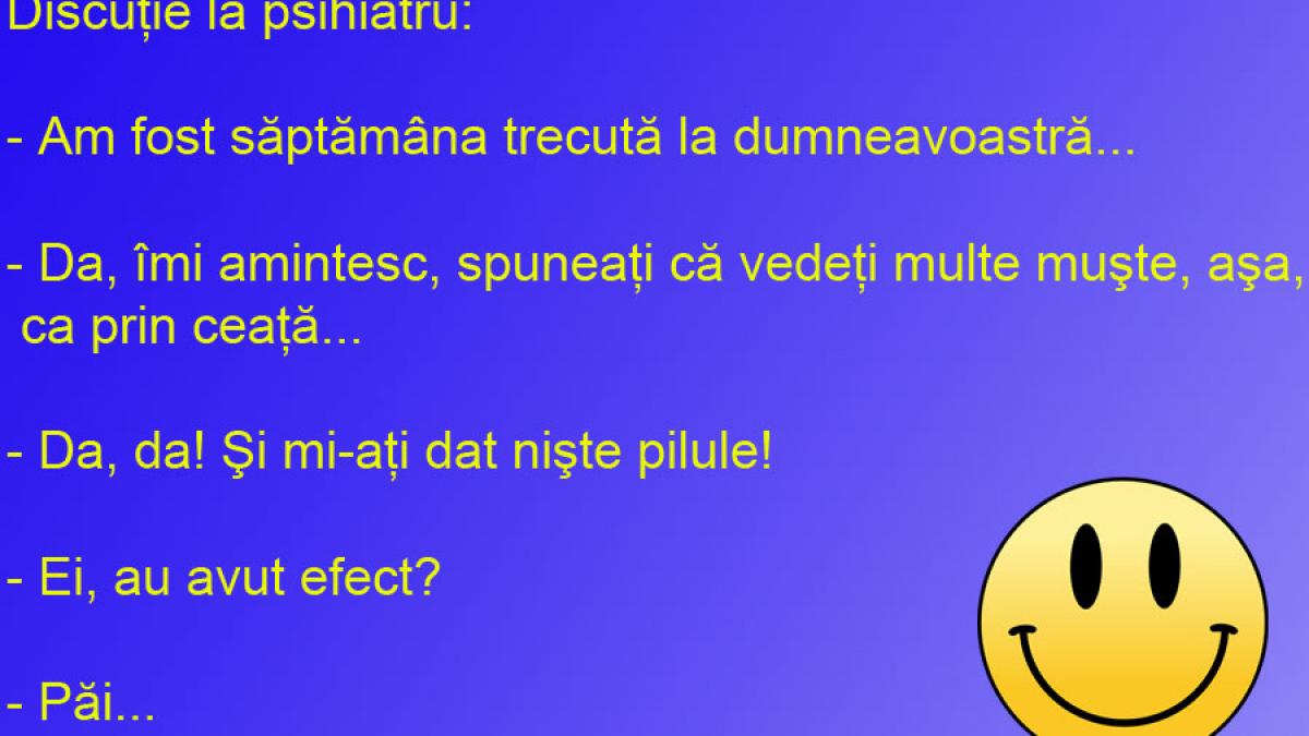 BANCUL ZILEI: Obsesia lui de-o viaţă... muştele văzute-n ceaţă