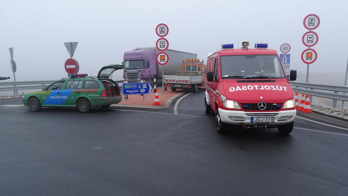 GALERIE FOTO - Cum s-a produs accidentul din Ungaria în care un român a decedat