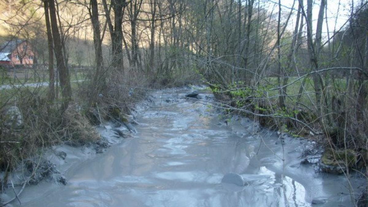 VIDEO - Accident ecologic în Alba, iazul de decantare al Cupru Min Abrid s-a deversat în Arieș
