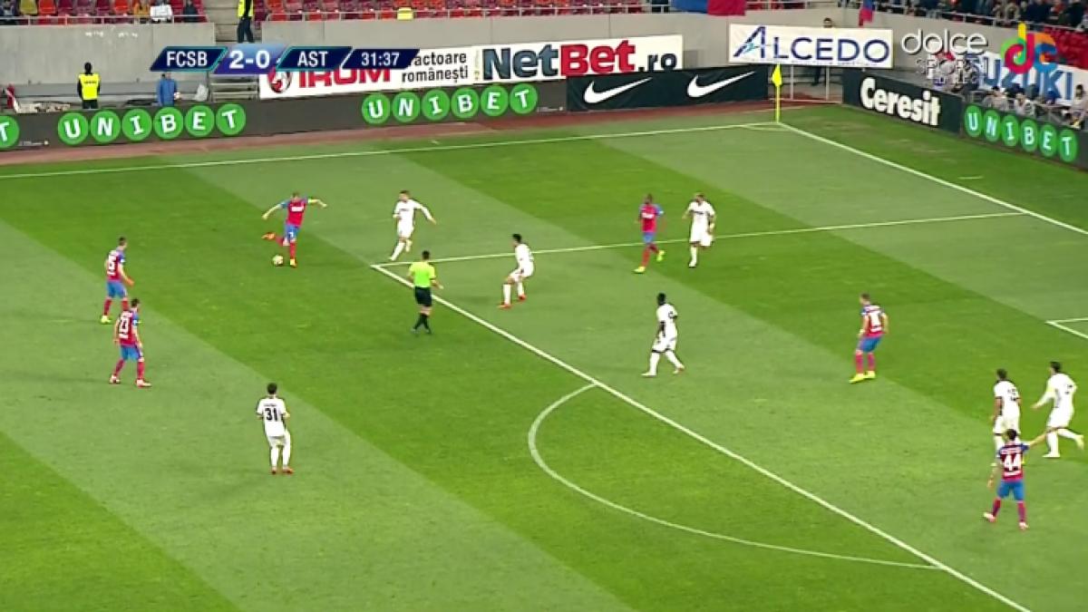 FCSB - Astra 3-0. Alibec a rezolvat meciul în doar 37 de minute