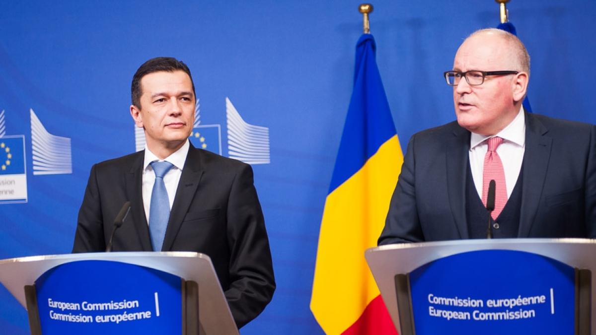 Prim-vicepreşedintele Comisiei Europene, Frans Timmermans, primit de premierul Grindeanu la Palatul Victoria