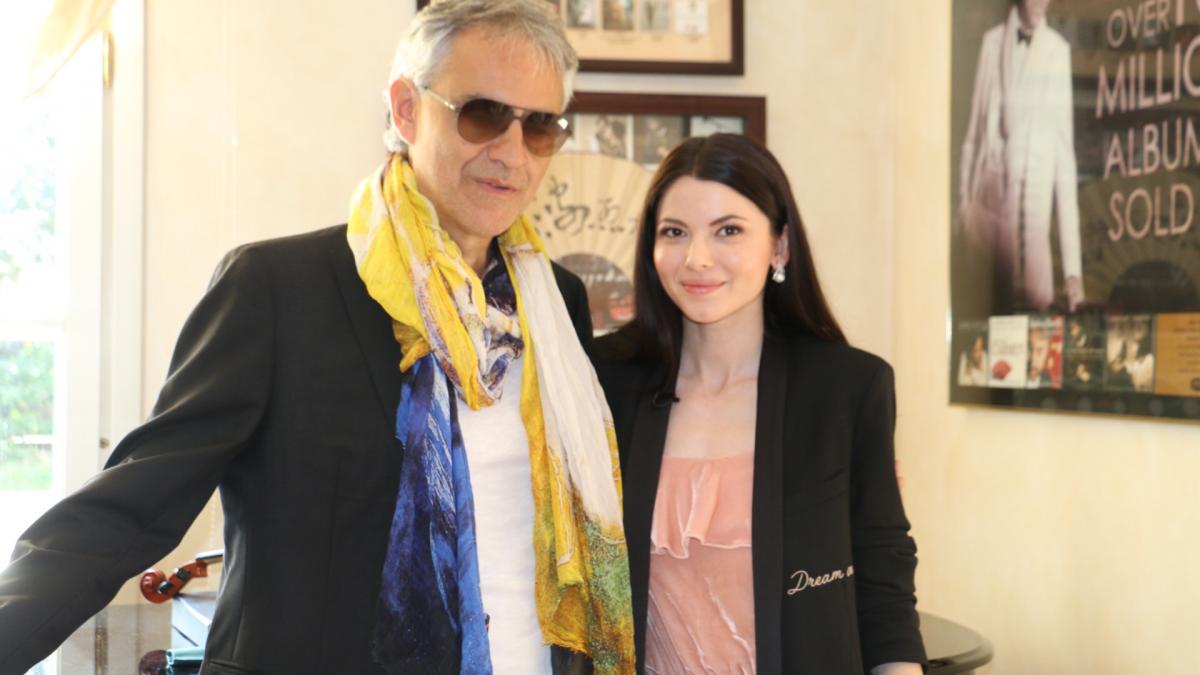 Anca Lungu a fost acasă la Andrea Bocelli