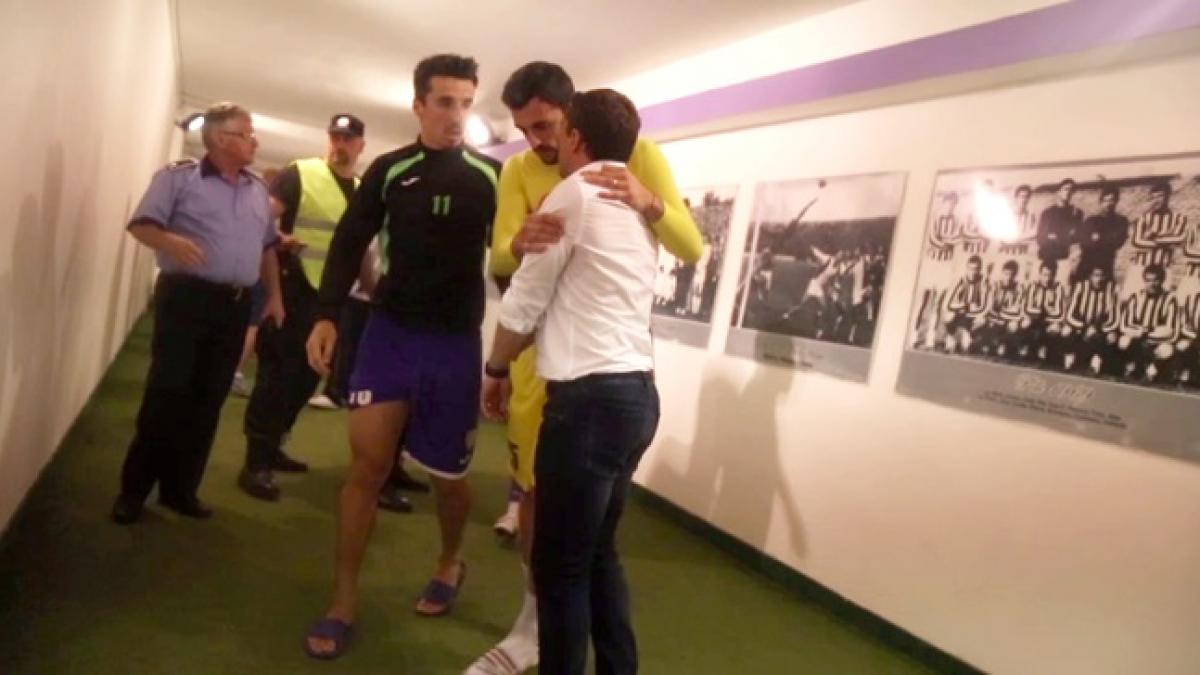 video antrenorii uta arad si poli timisoara la un pas sa se incaiere