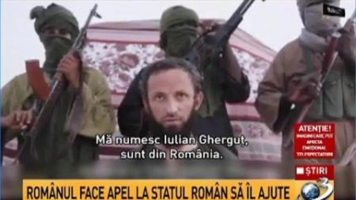 Nouă înregistrare video cu românul Iulian Gherghuţ, răpit de doi ani de jihadiști