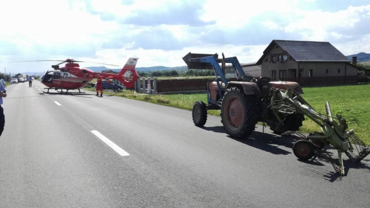 Bistriţa-Năsăud: Copil rănit grav într-un accident produs pe DN 17, pe Valea Bârgăului