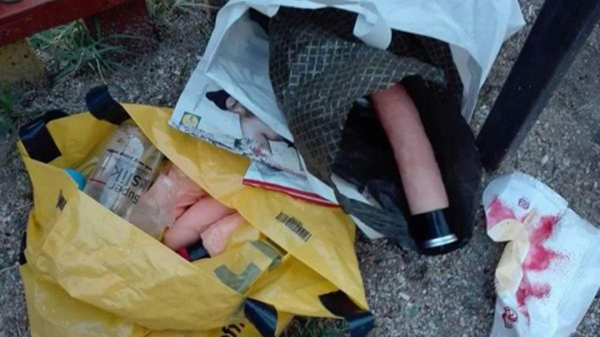 Mai multe pungi cu vibratoare, găsite într-un parc din Târgu-Jiu