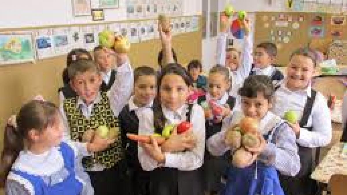 Fructe, legume,  produse de panificație și lactate în noul program pentru școli aprobat de Guvern