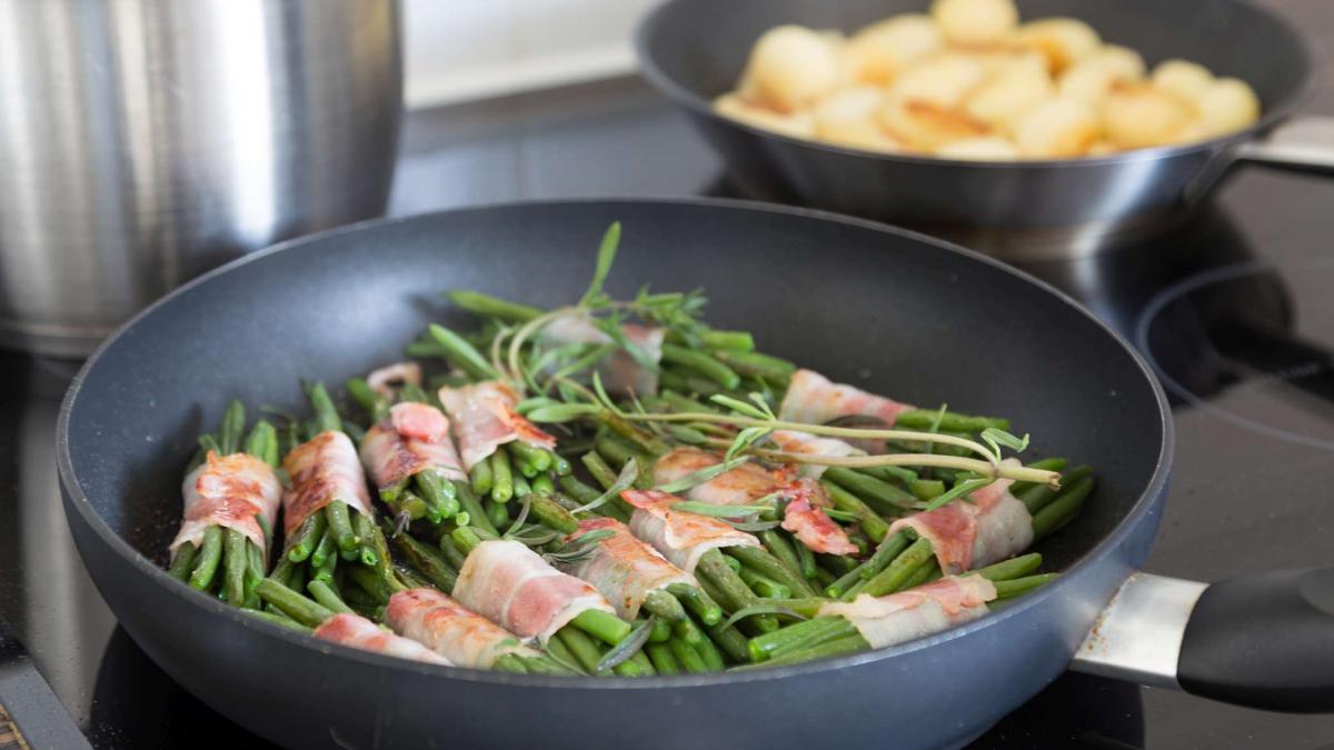 Rețeta zilei : Fasole verde în bacon afumat