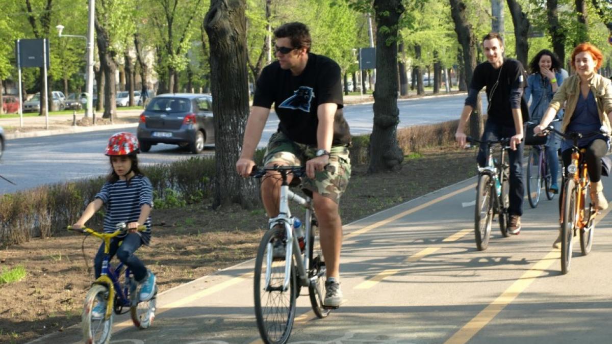 Protest al bicicleștilor în Capitală