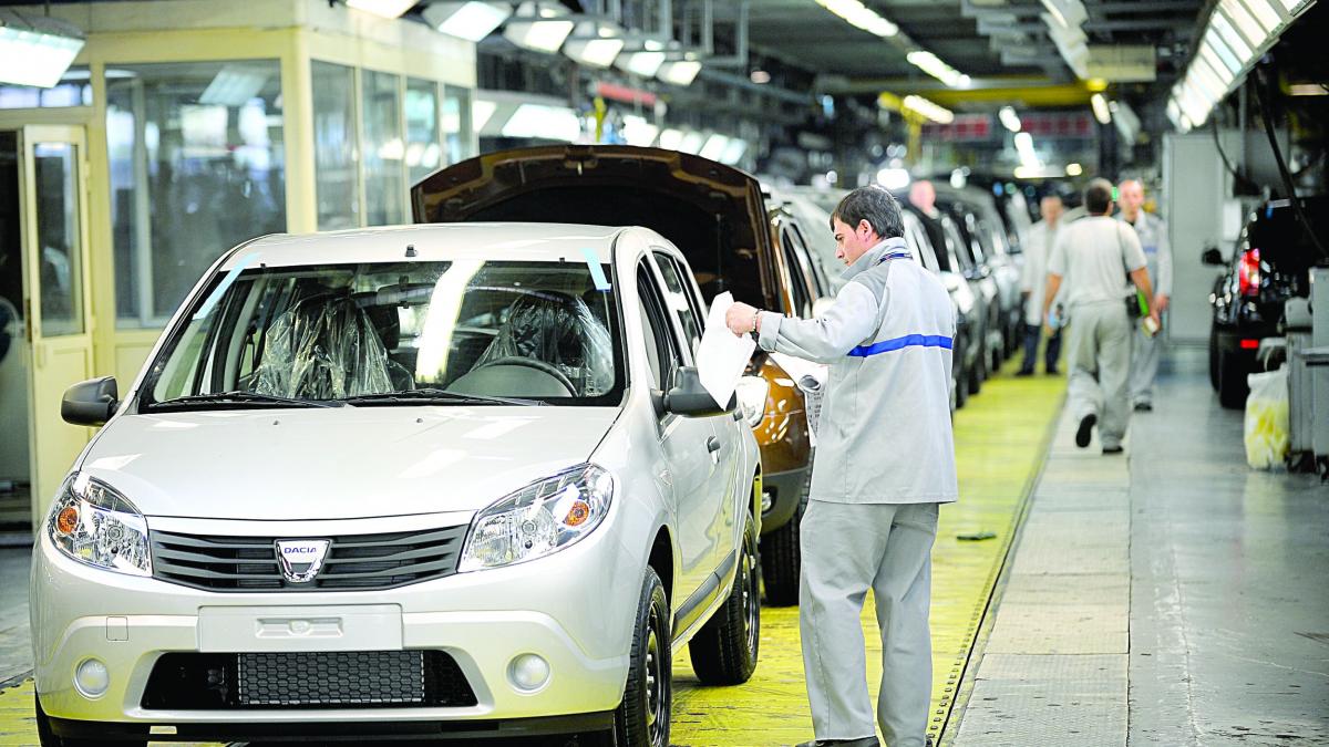 Industria auto controlează 47% din exporturile româneşti