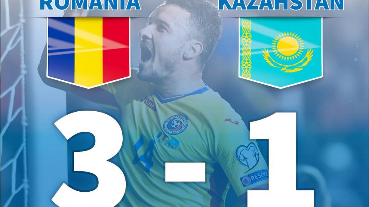 România - Kazahstan 3-1. Budescu a făcut show