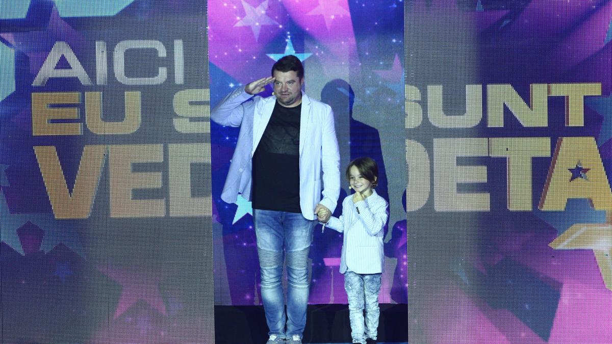 Andrei Duban, pus în dificultate de fiul său în vârstă de cinci ani, Armin,  la “Aici eu sunt vedeta”