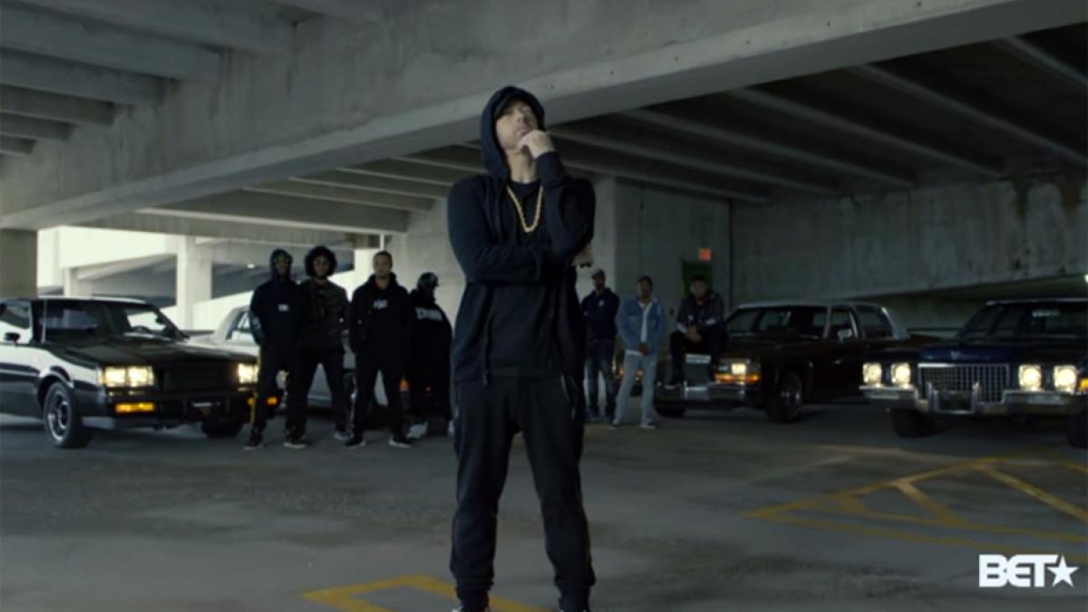video eminem critici free style la adresa lui trump in timpul premiilor bet hip hop
