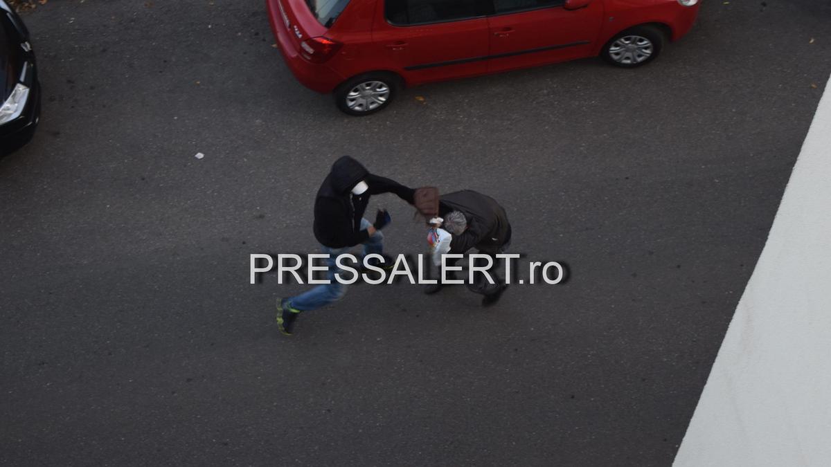 Jaf la drumul mare în Timișoara, surprins de mai mulți martori
