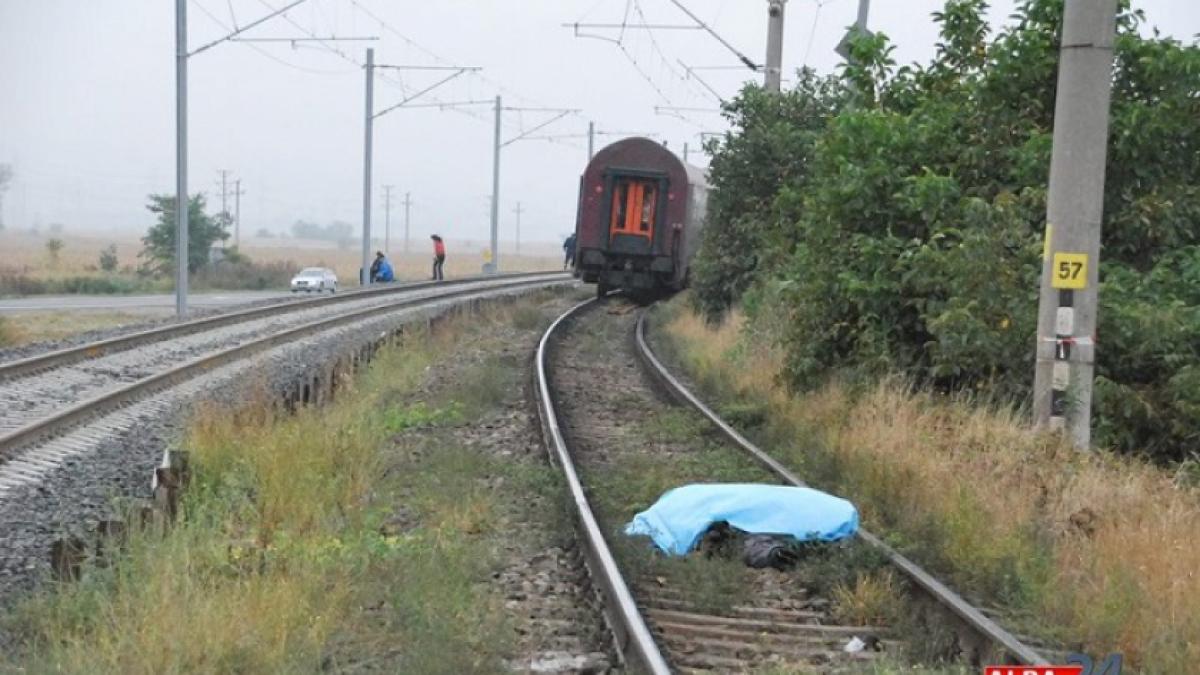 O femeie a fost accidentată mortal de un tren, în apropierea Gării Aiud
