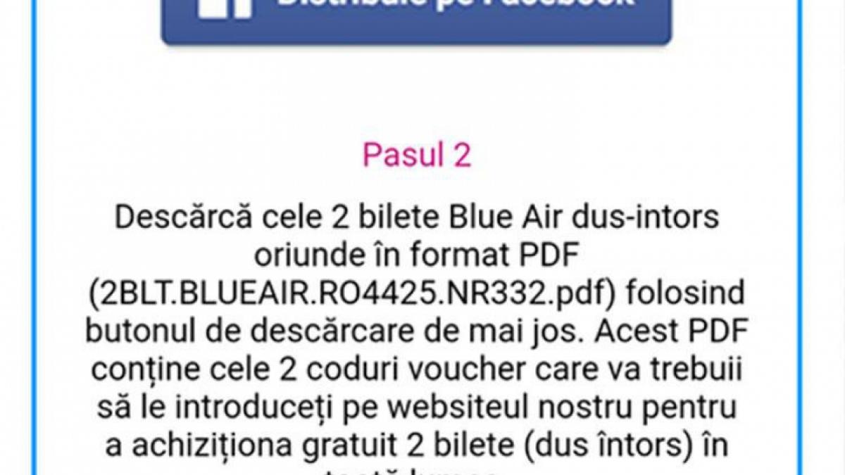 Avertisment de la Blue Air! Hackerii au lansat un nou concurs fals în numele companiei