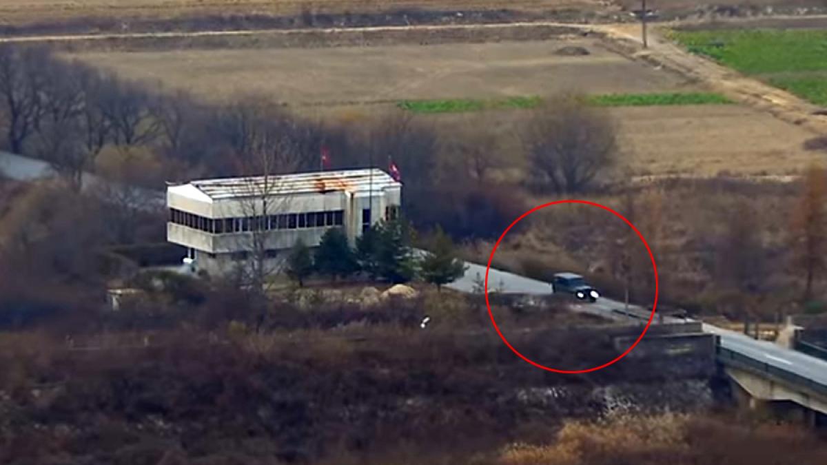 video imagini dramatice din timpul dezertarii militarului nord coreean