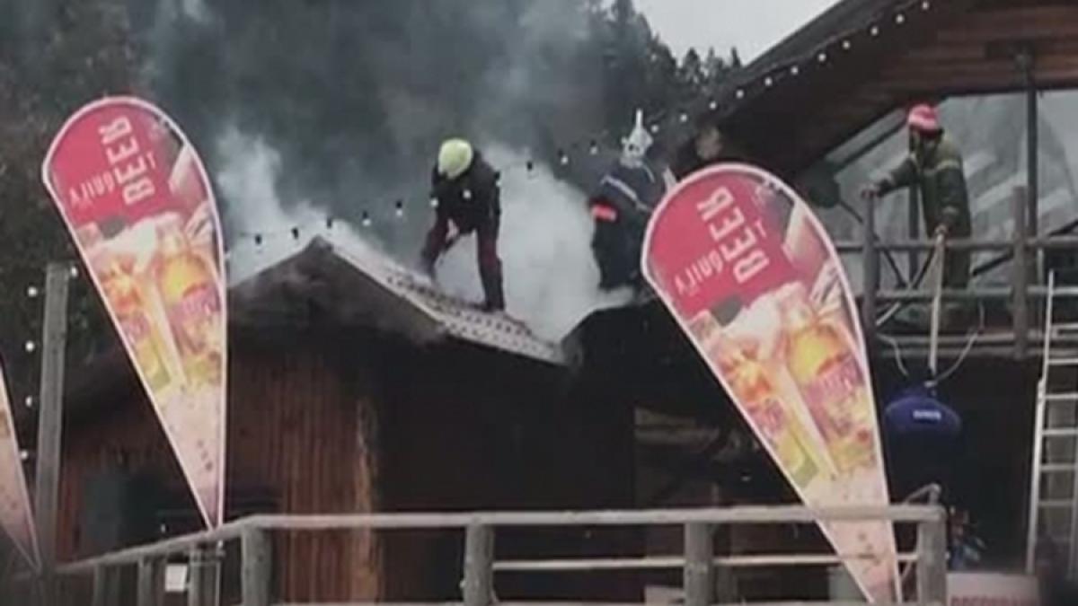 Incendiu la cabana lui Adrian Năstase, din Azuga