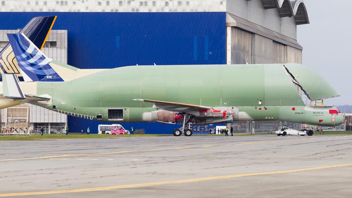Airbus a fabricat primul avion Beluga XL