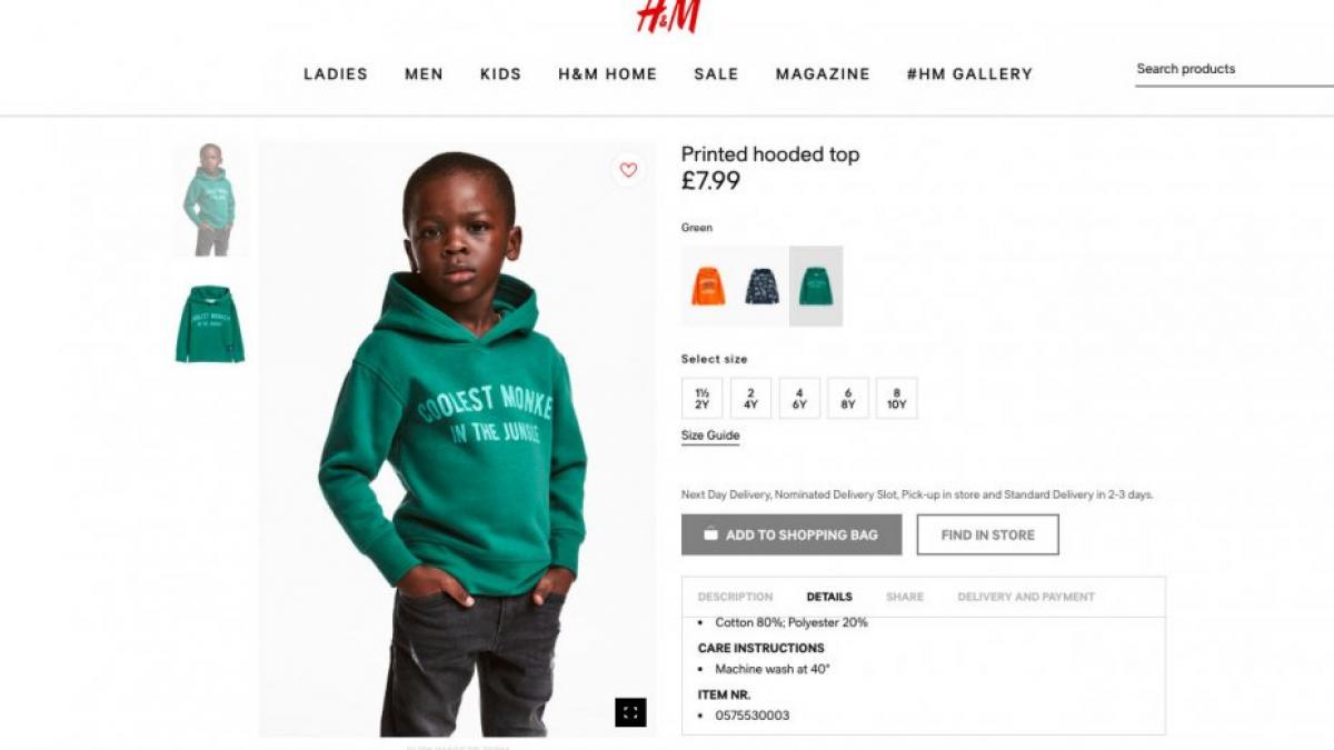 H&amp;M nevoită să-și ceară scuze pentru o fotografie despre care se spune că ar fi rasistă