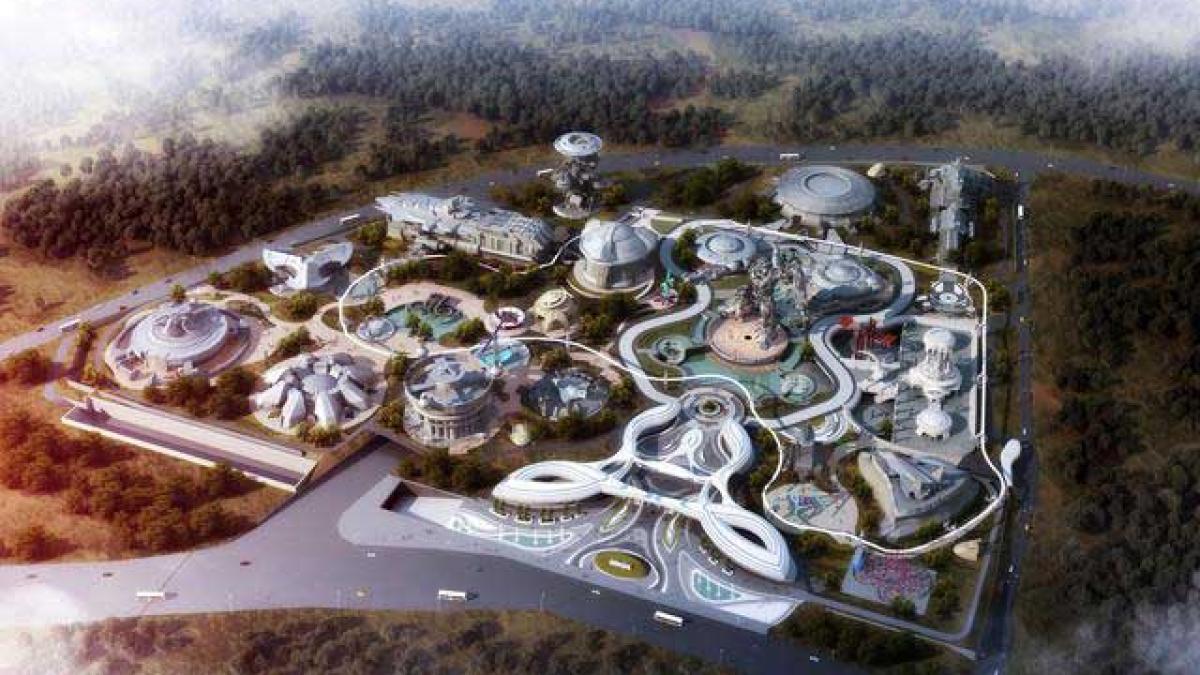 video cum arata parcul dedicat realitatii virtuale construit de chinezi